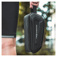 Rockbros 30120064001 waterproof frame bicycle bag with phone cover - black