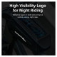 Rockbros 30120064001 waterproof frame bicycle bag with phone cover - black