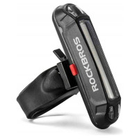 Rockbros A54BK Rear Bike Light + Micro USB - USB-A Cable - Black