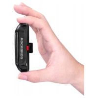 Rockbros A54BK Rear Bike Light + Micro USB - USB-A Cable - Black