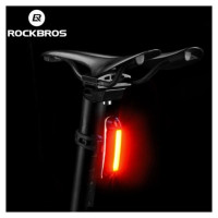 Rockbros A54BK Rear Bike Light + Micro USB - USB-A Cable - Black