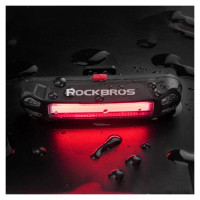 Rockbros A54BK Rear Bike Light + Micro USB - USB-A Cable - Black