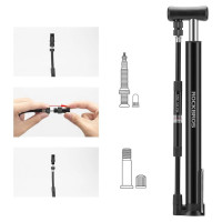 Rockbros 42322821001 floor bicycle pump - black