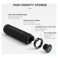 Rockbros BT1001BKBK sponge bicycle handlebar grips - black
