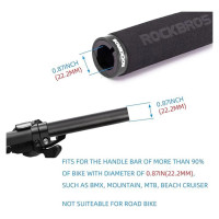 Rockbros BT1001BKBK sponge bicycle handlebar grips - black