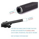 Rockbros BT1001BKBK sponge bicycle handlebar grips - black