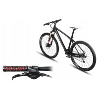 Rockbros 2017-14ARD bicycle grips - black and red