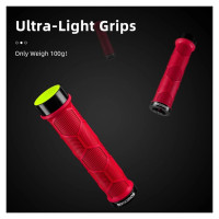 Rockbros 40720007002 bicycle grips with reflector - red