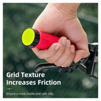 Rockbros 40720007002 bicycle grips with reflector - red