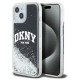 Dkny Etui DKNY Liquid Glitter Big Logo na iPhone 15 / 14 / 13 - czarne