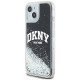 Dkny Etui DKNY Liquid Glitter Big Logo na iPhone 15 / 14 / 13 - czarne