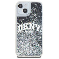 Dkny Etui DKNY Liquid Glitter Big Logo na iPhone 15 / 14 / 13 - czarne