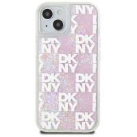 Dkny Liquid Glitter Multilogo case for iPhone 15 / 14 / 13 - pink