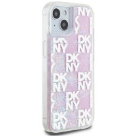 Dkny Liquid Glitter Multilogo case for iPhone 15 / 14 / 13 - pink