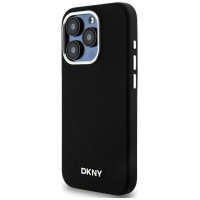 Dkny Etui DKNY Liquid Silicone Small Metal Logo MagSafe na iPhone 15 Pro - czarne