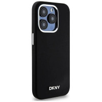 Dkny Etui DKNY Liquid Silicone Small Metal Logo MagSafe na iPhone 15 Pro - czarne