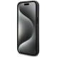 Dkny Leather Checkered Mono Pattern & Printed Stripes Case for iPhone 15/14/13 - Black