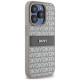 Dkny Leather Mono Stripe & Metal Logo case for iPhone 15 Pro Max - beige
