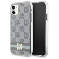 Dkny IML Checkered Mono Pattern & Printed Stripes MagSafe case for iPhone 11 / Xr - beige