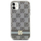 Dkny IML Checkered Mono Pattern & Printed Stripes MagSafe case for iPhone 11 / Xr - beige