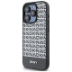 Dkny Leather Printed Pattern Metal Logo MagSafe Case for iPhone 15 Pro - Black