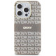 Dkny IML Mono & Stripe MagSafe case for iPhone 15 Pro Max - beige