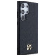 Dkny Leather Pattern Metal Logo MagSafe case for Samsung Galaxy S24 Ultra - black