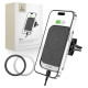 Tech-Protect CW19 MagSafe magnetic car holder with 15W inductive charger for air vent - black