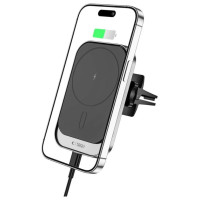 Tech-Protect CW19 MagSafe magnetic car holder with 15W inductive charger for air vent - black