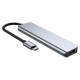 Tech-Protect HUB Tech-Protect V4 6in1 USB-C - USB-A 3.0 / USB-A 2.0 / USB-C / HDMI / micro SD / TF / SD card reader - gray