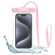 Tech-Protect Waterproof Case UWC7 waterproof for devices up to 6.9" - pink