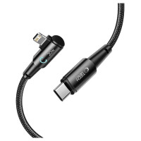 Tech-Protect UltraBoost L Cable Lightning (angled) / USB-C (straight) PD 20W 3A 1m - gray