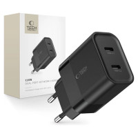 Tech-Protect C20W charger 2x USB-C PD 20W - black