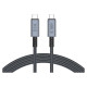 Tech-Protect UltraBoost Max USB-C 4.0 / USB-C 4.0 PD 240W 8K 40Gbps 2m cable - gray
