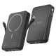 Tech-Protect LifeMag PB31 Power Bank with MagSafe 10000mAh 15W USB-C / USB-A / Built-in USB-C / Lightning Cables - Black