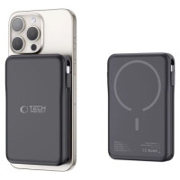 Tech-Protect LifeMag PB31 Power Bank with MagSafe 10000mAh 15W USB-C / USB-A / Built-in USB-C / Lightning Cables - Black