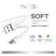 Puro Elektrik Puro Soft USB-A - USB-C Cable 1.5m - White