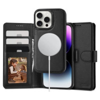 Tech-Protect Wallet MagSafe case with wallet for iPhone 16 Pro - black