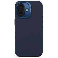 Decoded AntiMicrobial Silicone Backcover Case with MagSafe for iPhone 16 - Navy Blue