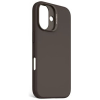 Decoded AntiMicrobial Silicone Backcover with MagSafe for iPhone 16 - Dark Brown