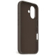 Decoded AntiMicrobial Silicone Backcover with MagSafe for iPhone 16 - Dark Brown