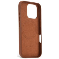 Decoded Leather Backcover case with MagSafe for iPhone 16 Pro - brown