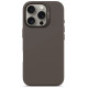 Decoded AntiMicrobial Silicone Backcover with MagSafe for iPhone 16 Pro - Dark Brown