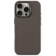Decoded AntiMicrobial Silicone Stacks Backcover with MagSafe for iPhone 16 Pro - Dark Brown