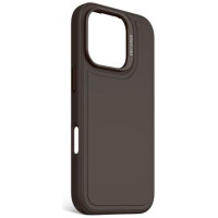 Decoded AntiMicrobial Silicone Stacks Backcover with MagSafe for iPhone 16 Pro - Dark Brown