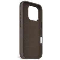 Decoded AntiMicrobial Silicone Stacks Backcover with MagSafe for iPhone 16 Pro - Dark Brown