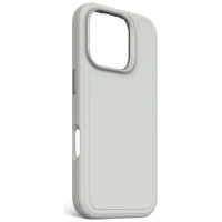 Decoded AntiMicrobial Silicone Stacks Backcover with MagSafe for iPhone 16 Pro - Gray