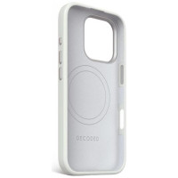 Decoded AntiMicrobial Silicone Stacks Backcover with MagSafe for iPhone 16 Pro - Gray