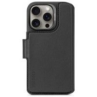 Decoded Leather Detachable Wallet MagSafe Case with Wallet for iPhone 16 Pro - Black