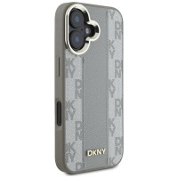 Dkny Checkered Pattern Magsafe iPhone 16 Case - Beige